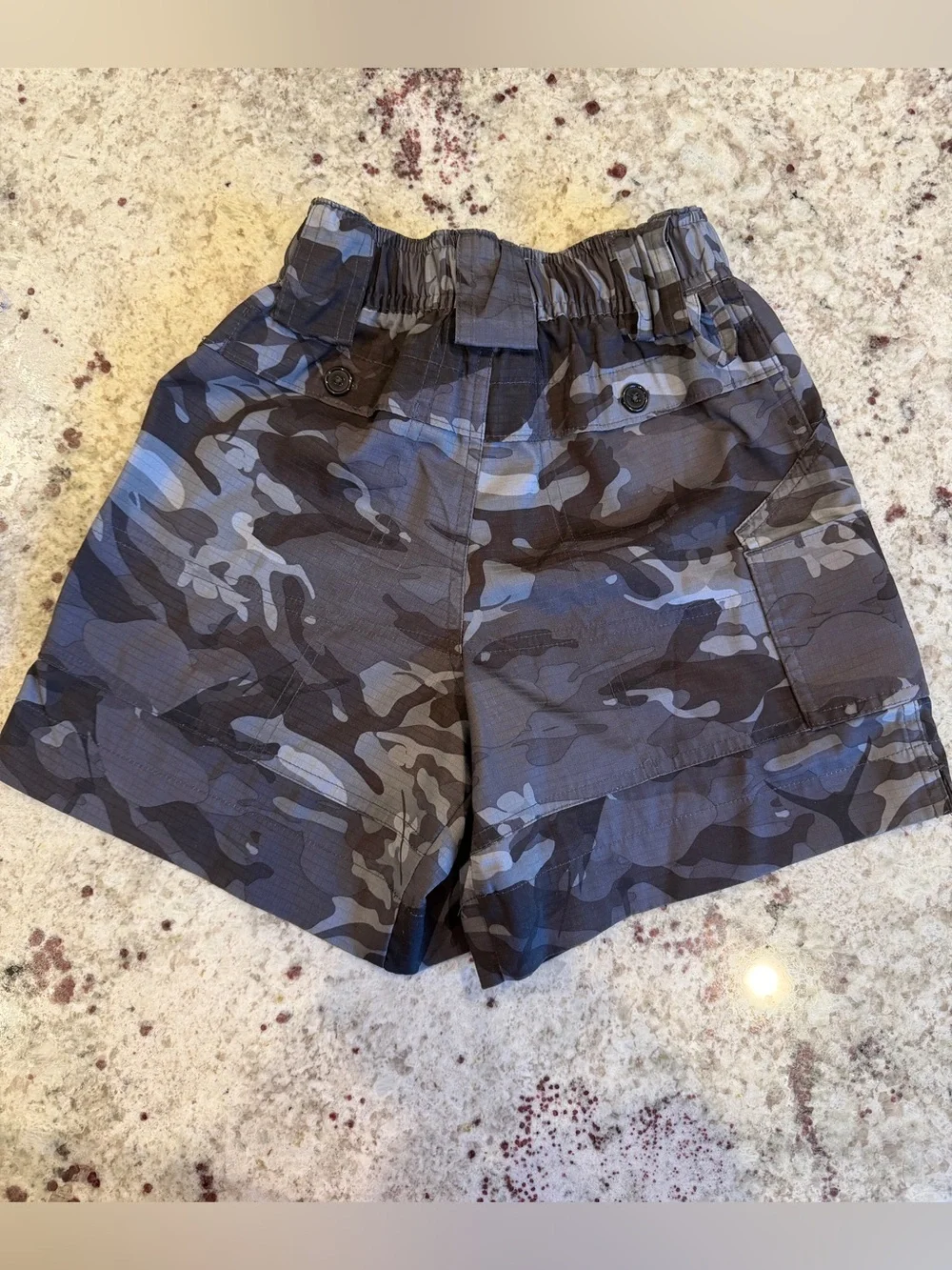 Aftco Boys' Youth Gray/Black Camo Shorts
